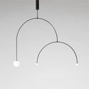 DecorBites™ Iron Balance Chandelier: Scandinavian Post-Modern Living Room Pendant Lamp