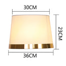 DecorBites™ Golden Edge Large Cloth Lampshade Cover for Bedroom Bedside Floor Lamp