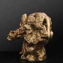 DecorBites™ Golden Leopard Resin Panther Figurine: Luxury Home Office Decor & Gift