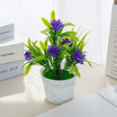 DecorBites™ Artificial Flowers Bonsai Vase Mini Potted Home Decor Wedding DIY Flowerpot