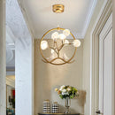 DecorBites™ Gold Glass Ball Chandelier Nordic Design for Home Dining Kitchen Restaurant Hallway