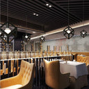 DecorBites™ Geometric Cube Pendant Lights Trio Metal Shades Square Ceiling Lamps