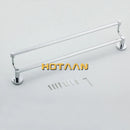 DecorBites™ Double Towel Bar 60cm - Chrome Finish Stainless Steel Bathroom Accessory