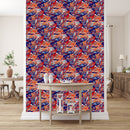 Colorful Palm Leaves Wallpaper