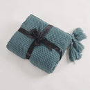 DecorBites™ Knitted Woolen Ball Blanket - Super Warm Cozy Sofa Throw Blanket