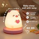 DecorBites™ Kids' Animal Silicone Night Light - Touch Sensor, Dimmable, Rechargeable
