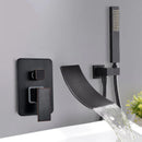 DecorBites™ Chrome Bathtub Faucet Mixer with Hand Shower Waterfall Spout