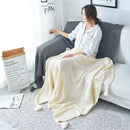 DecorBites™ Knitted Woolen Ball Blanket - Super Warm Cozy Sofa Throw Blanket