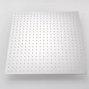 DecorBites™ 20 Inch Square Stainless Steel Rainfall Shower Head - Luxury Chrome Finish