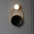 DecorBites™ Golden Ring Wall Sconce: Nordic Bedroom Lighting Fixture for Modern Living Room Decor