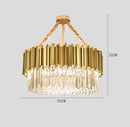 DecorBites™ Crystal LED Chandelier: Adjustable Metal Hanging Lamp for Living Room, Dining, Bedroom