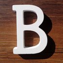 White Wooden Letter English Alphabet DIY Personalised Name Design Art Craft Free Standing Heart Birthday Wedding Home Decor 8cm