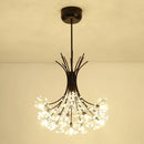 DecorBites™ Crystal Bouquet Pendant Light Chandelier in Black and Gold