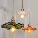 DecorBites™ Green Glass Hanging Light: Modern LED Pendant Lamp for Living and Dining Room
