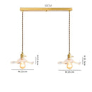 DecorBites™ Green Glass Hanging Light: Modern LED Pendant Lamp for Living and Dining Room