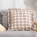 DecorBites™ Cotton Coffee Black Yellow Green Cushion Cover 45x45cm Fringed Skirt Home Decor