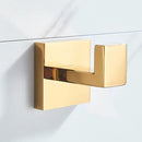 DecorBites™ Gold Bathroom Hardware Set: Robe Hook, Towel Rail, Shelf, Tissue Holder