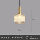 DecorBites™ Glass Pendant Lights: Nordic Style Bedroom Kitchen Hanging Lamp
