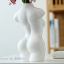 DecorBites™ Abstract Nude Female Ceramic Vase Black White Home Decor Ornament