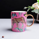 DecorBites™ Jungle Animals Bone China Coffee Mug Set for Tea Lovers and Office Use
