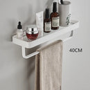 DecorBites™ Glass Corner Shelf with Bar for Bath and Kitchen Storage