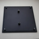 DecorBites™ 20 Inch Super Slim Matte Black Square Rain Shower Head by Stainless Steel