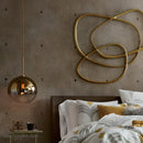 DecorBites™ Glass Ball LED Pendant Light: Modern Silver Gold Nordic Kitchen Decor