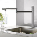 DecorBites™ 360 Degree Chrome Foldable Kitchen Faucet Hot Cold Sink Mixer, Brass Deck Mounted