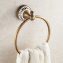 DecorBites™ Bath Hardware Set: Toilet Paper Holder, Towel Rack, Tissue Holder, Cup Holder, Robe Hook