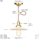 DecorBites™ Glass Copper LED Pendant Light for Kitchen Cafe Living Room