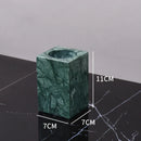 DecorBites™ Green Marble Bathroom Set: Dispenser, Dish, Holder, Tissue Box & Accessories