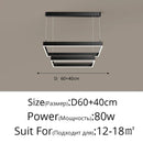 DecorBites™ LED Chandelier: Modern Aluminum Luster Lamps for Bedroom, Hall, Dining, Living Room