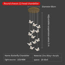 DecorBites™ Butterfly Ladder Pendant Lights Chandelier for Loft Decor Interior Lighting Stairs Bedside