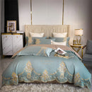 DecorBites™ 1000TC Egyptian Cotton Gold Embroidery 4Pcs Bedding Set - Luxe Chic Collection