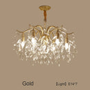 DecorBites™ Crystal LED Chandelier: Luxury Indoor Lighting for Home, Kitchen, Living Room