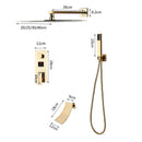 DecorBites™ Gold Digital Display Shower System with Tub Spout