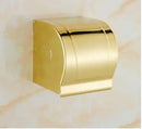 DecorBites™ Gold Brass Bath Hardware Set: Towel Rack, Paper Holder, Toilet Brush Holder, Towel Ranger, Hooks