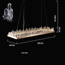 DecorBites™ Dimmalbe LED Crystal High Ceiling Chandelier for Living Room