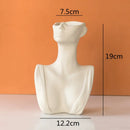 DecorBites™ Abstract Half Face Ceramic Vase Portrait Ornament Artistic Handicraft