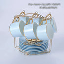 DecorBites™ Bone China Coffee Set Tea Luxury Porcelain Set with Teapot and Cups