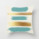 DecorBites™ Geometric Stitch Print Pillow Cover - Modern Minimalist Office Cushion