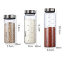 DecorBites™ Glass Seasoning Can Spice Shaker Salt Pepper Condiment Bottle