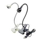DecorBites™ LED Book Light Black Silver Clip-On Desk Lamp Flexible Reading Lamp