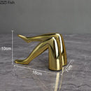 DecorBites™ Gilded Lips & Leg Resin Figurines Sculpture for Modern Home Decor