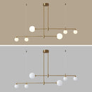 DecorBites™ Gold Copper Glass Ball Chandelier Pendant for Dining Room & Kitchen