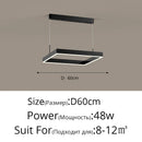 DecorBites™ LED Chandelier: Modern Aluminum Luster Lamps for Bedroom, Hall, Dining, Living Room