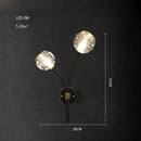 DecorBites™ Crystal Stone Designer LED Wall Sconce for Bedroom and Corridor