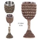 DecorBites™ Dragon King Goblet 200ml: Retro Stainless Steel Wine Glass Gothic Whiskey Cup