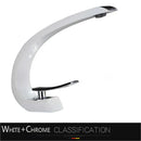 DecorBites™ Gold Basin Faucet: Deck Mount Black Chrome Mixer for Bathroom Washbasin