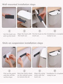 DecorBites™ Kitchen Wall-Mounted Waste Bin with Lid - Cabinet Door Hanging Garbage Can